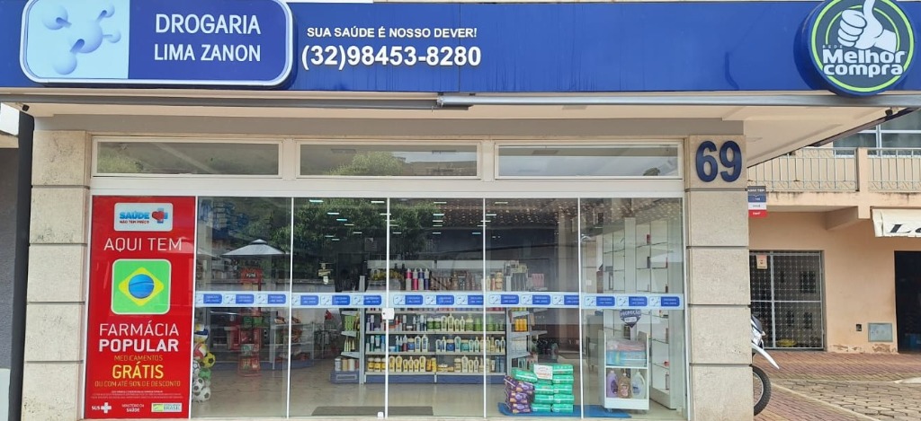 Fachada da Drogaria Lima Zanon