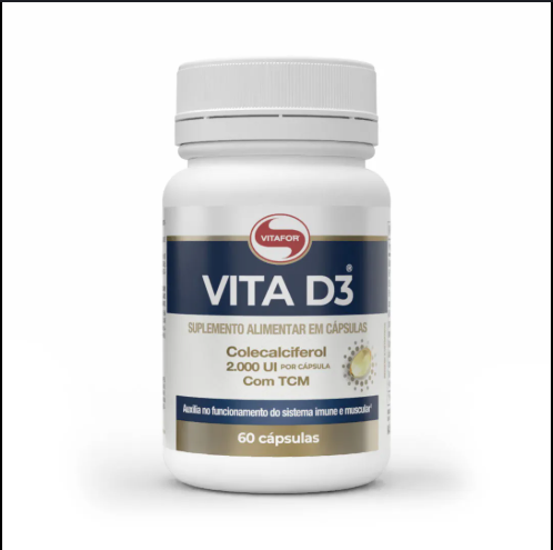 Vitamina D3 60 Cápsulas Vitafor